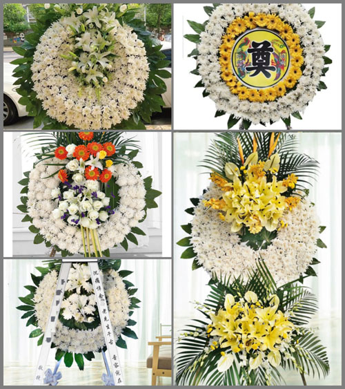 福建漳州平和县崎岭乡顶寨村花圈速递